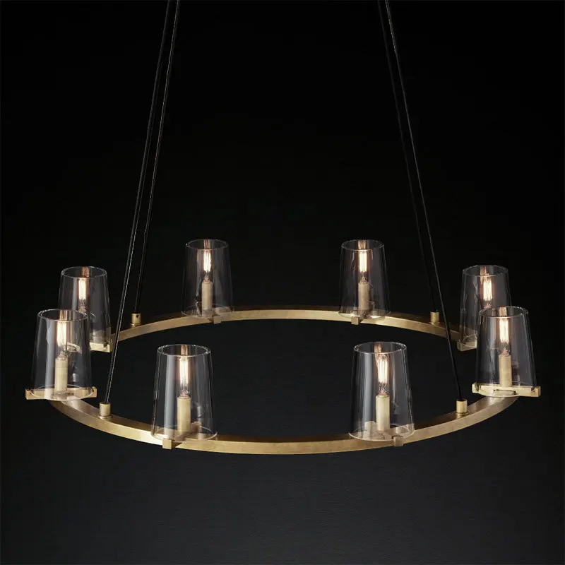 

All copper postmodern light luxury restaurant designer model room simple study living room creative art chandeliers