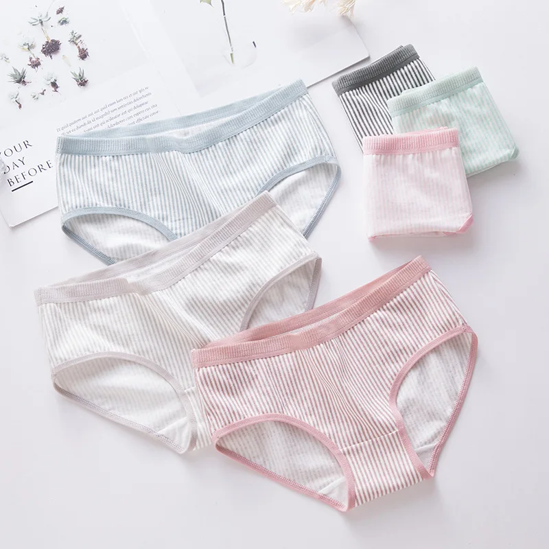 SP &amp CITY японское милое хлопковое нижнее белье в полоску женские сексуальные