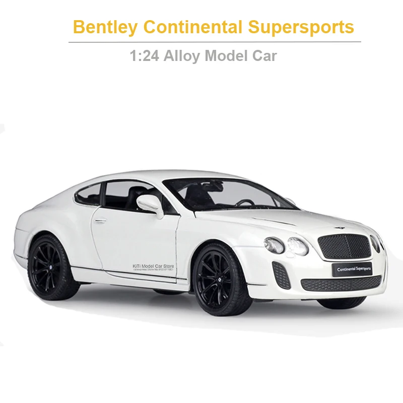 

Коллекция 1/24 года, Bentley Continental Supersports, модель спортивного автомобиля из сплава, игрушечный металлический автомобиль, игрушечный автомобиль и...