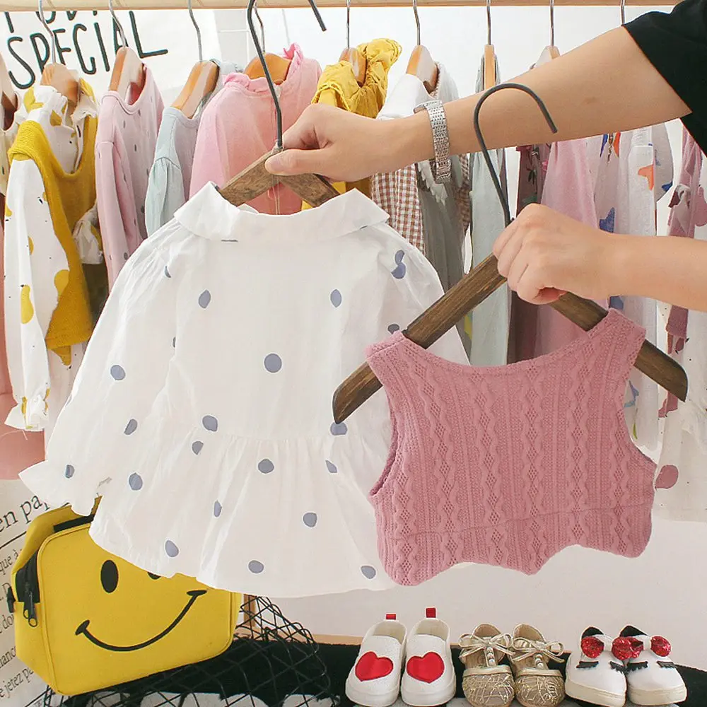 

2021 Autumn Girls Princess Dress Children Kids Baby Infants Long Sleeve Dot Polka Dresses Vestido