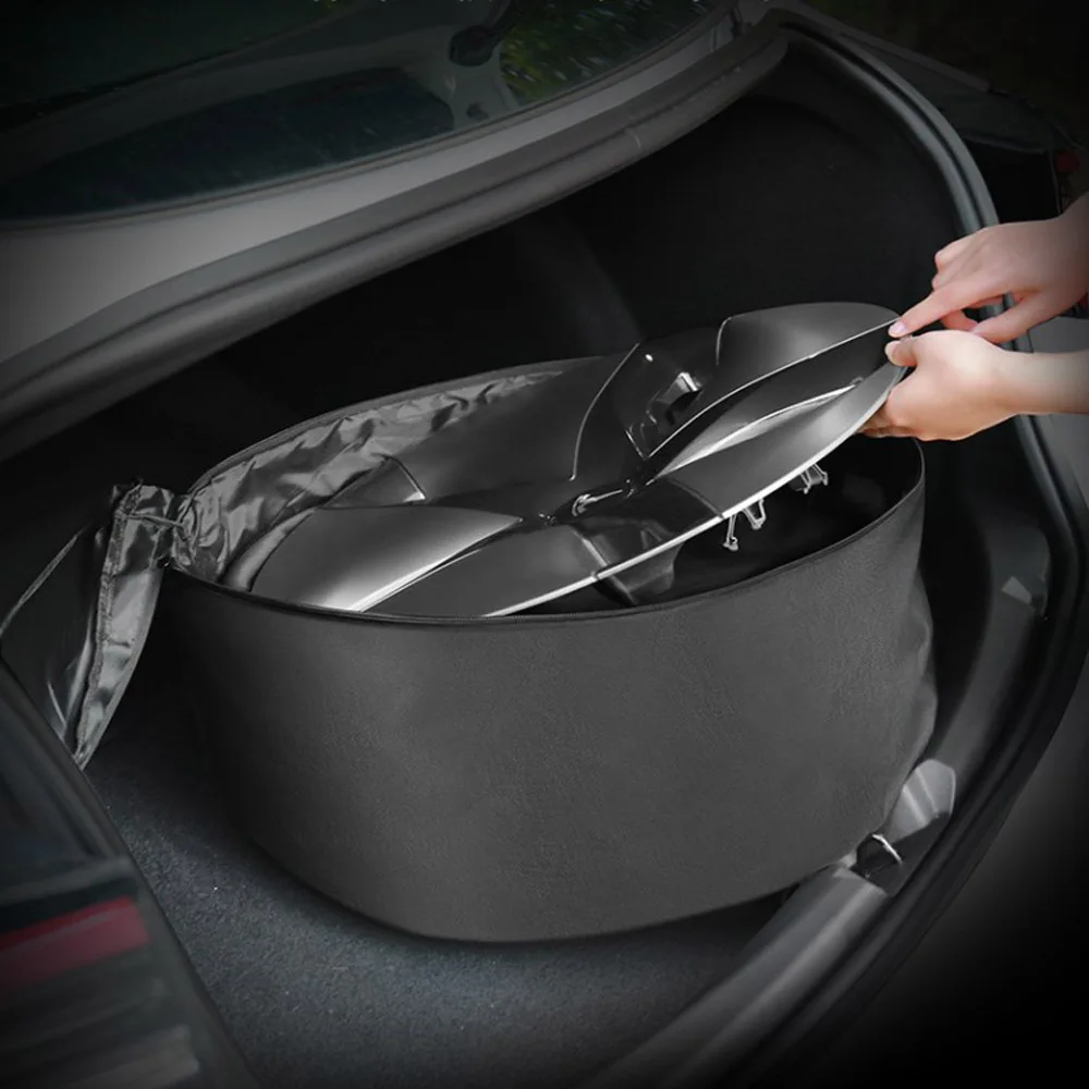 

4 Layers Oxford Cloth Wheel Hub Cover Storage PET Shockproof Anti-collision Carrying Bag For Tesla Model 3
