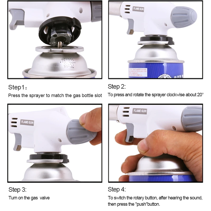 Газовая зажигалка для барбекю огнемет газовая фонарь кухонные принадлежности