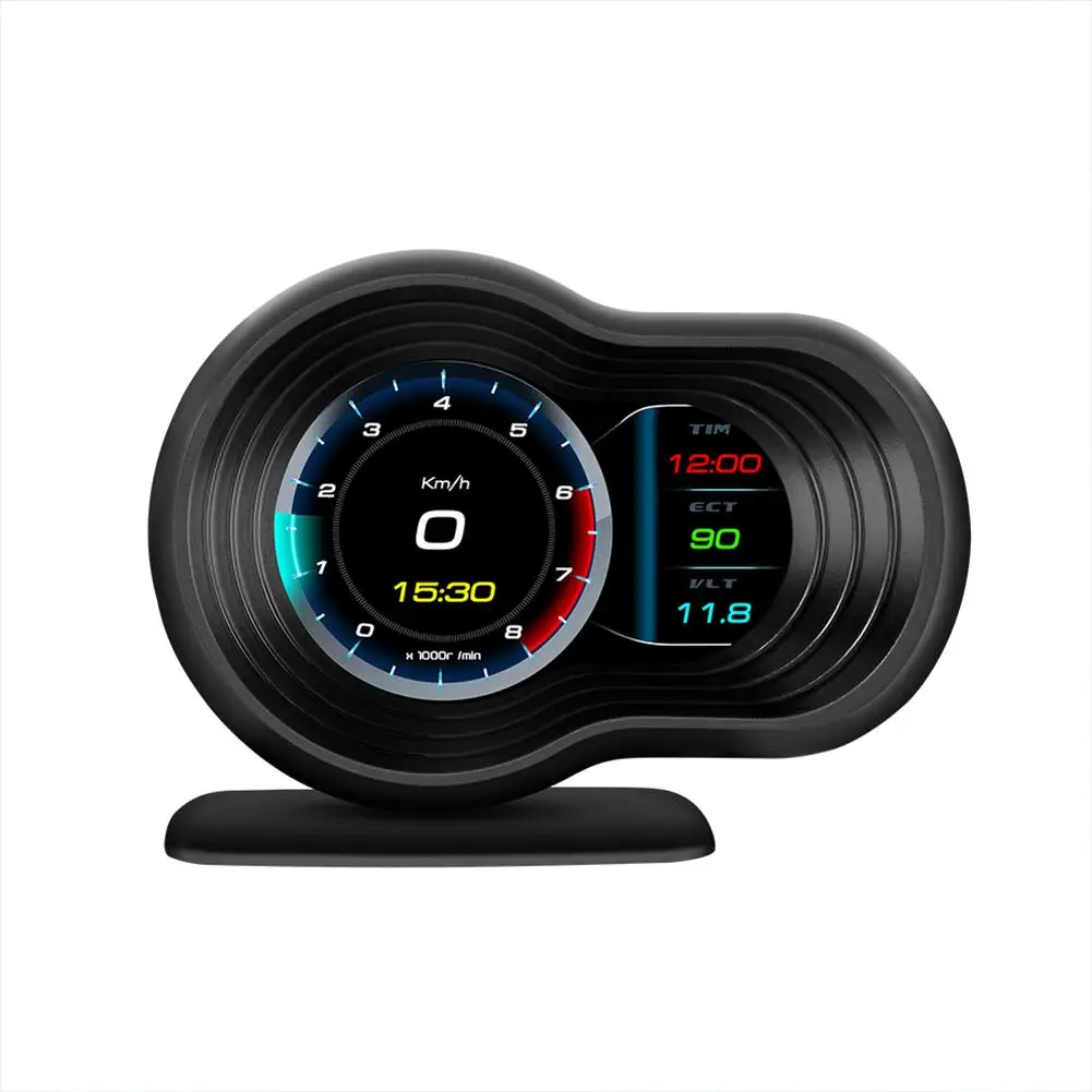 

F9 Newest Head Up Display Auto Display OBD2+GPS Smart Car HUD Gauge Digital Odometer Security Alarm Water&Oil temp RPM
