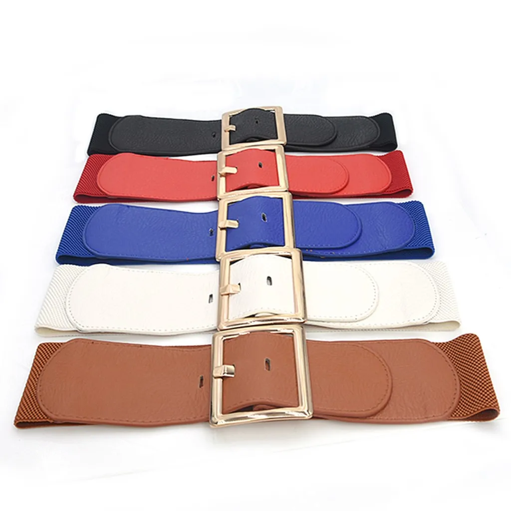 

Women's belts fashionable new belts ultra-wide body shaping dress belts decorative elastic wide solid color belts X*