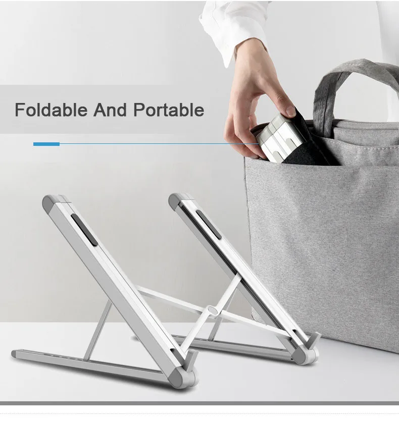 6 шестерни регулируемая алюминиевая подставка для ноутбука настольный ноутбук