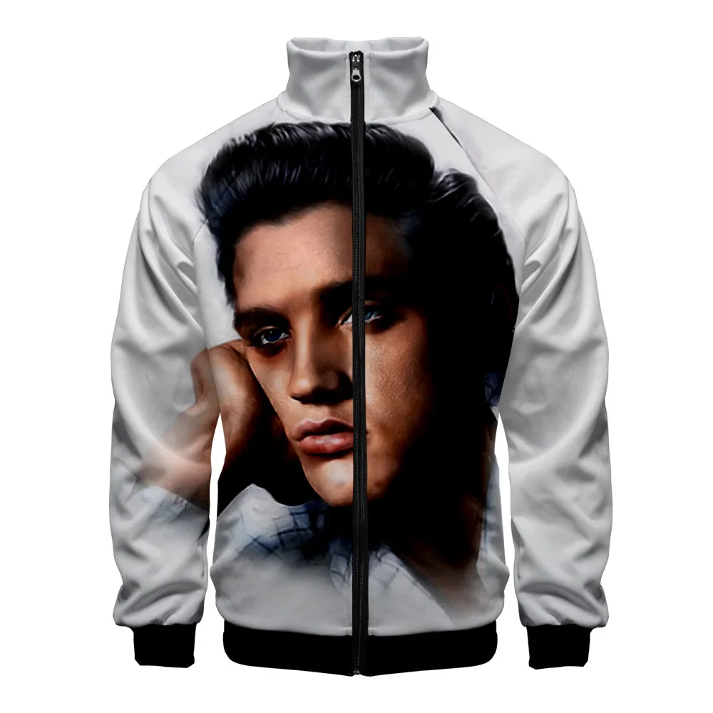Мужская куртка на молнии Elvis Presley повседневная осенне-весенняя для улицы 2019 |