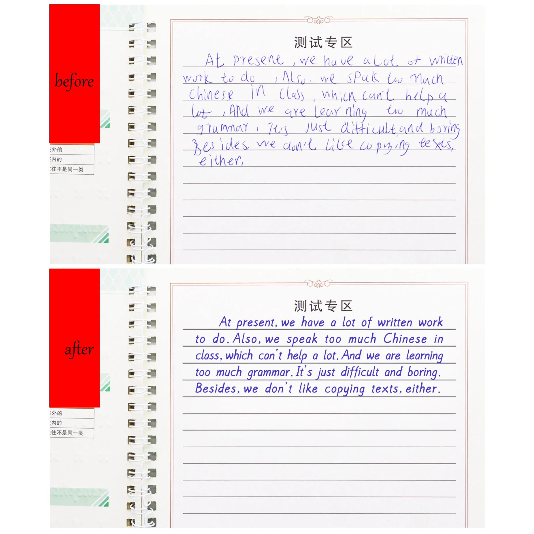 

3 Books / Set English Reusable Copybook For Calligraphy Learning Alphabet Children Handwriting Practice Books Baby Toys