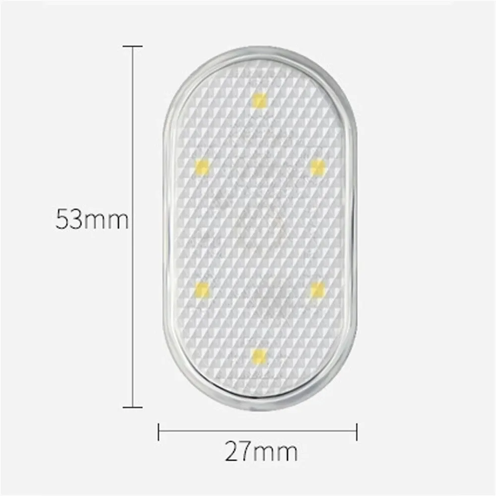 

2pcs Car Interior LED Induction Light Atmosphere Light Touch Sensor Usb Charging Decorative Lamps Trunk Lighting Foot Lights