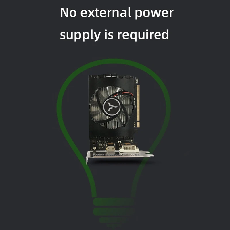 Yeston GT1030 4G Graphics Card D4 Speed Version 2100MHz 4G/64Bit/DDR4 High-Definition Computer Game DVI Desktop Graphics Card