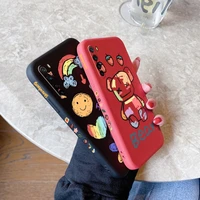 for redmi note 8 pro 8t 10 4g 10s 10 5g pro case with fruit animal pattern back cover fall prevention casing