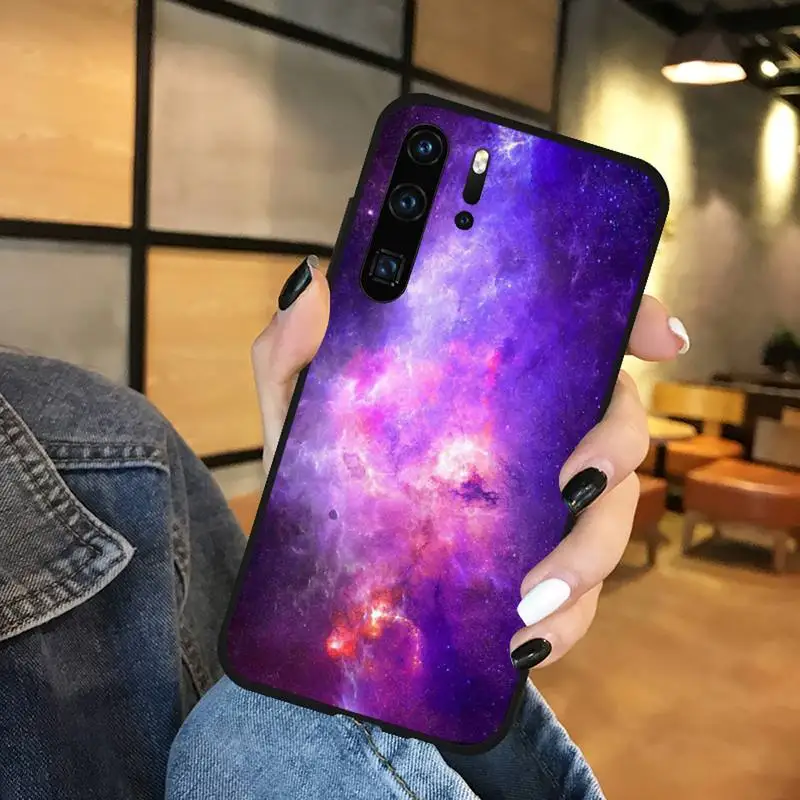 

Interstellar Purple Space Star Phone Cases Funda For Huawei P9 P10 P20 P30 Lite 2016 2017 2019 plus pro P smart
