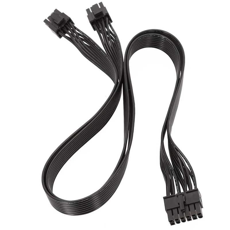 

БП Графика абонентских 12Pin двойной 8Pin(6 + 2) PCI-E модульный Мощность кабель для Seasonic P-860 P-1000 X-1050 (60 см)