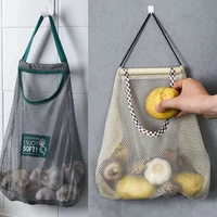 kitchen onion potato storage bag hangable fruit and vegetable storage mesh bag garlic onion hanging bag storage bag organizer