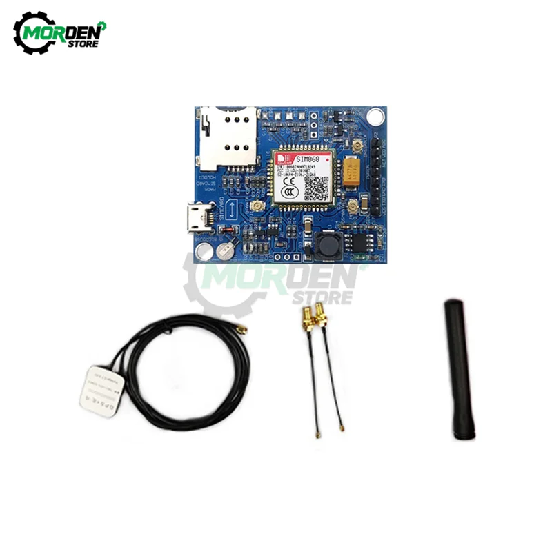GSM/GPRS/Bluetooth/GPS модуль SIM868 макетная плата + Beidou BT MICRO SIM IP-EX-MINI антенна DC-DC 5V-18V для 51 STM32