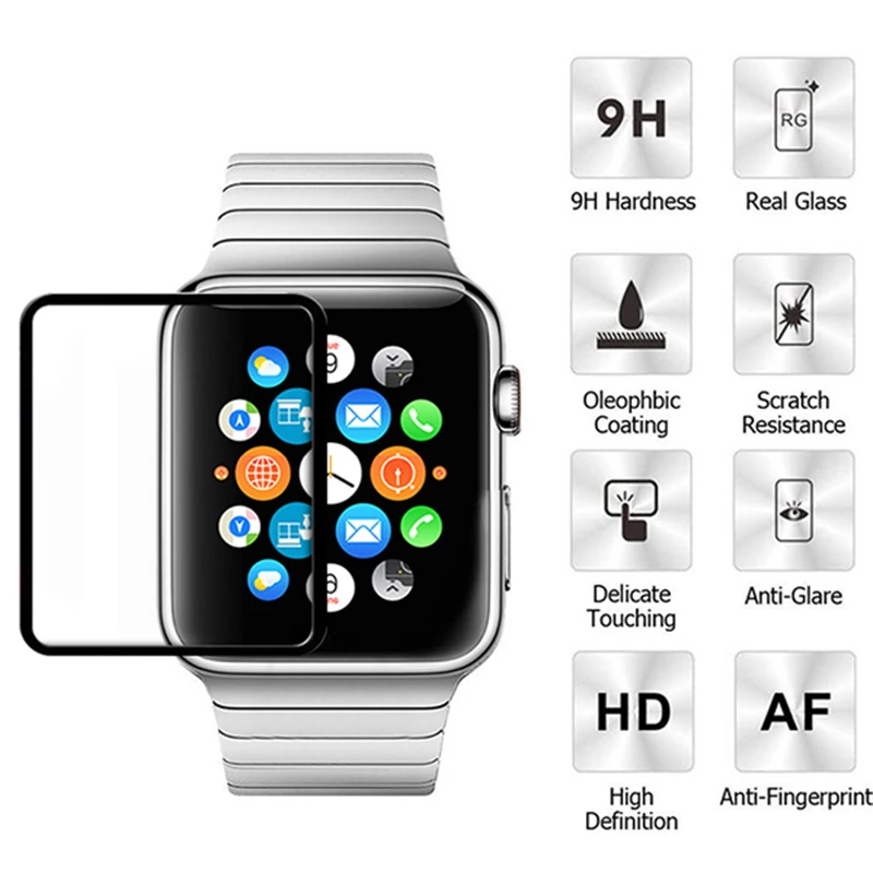 Пленка из закаленного стекла для Apple Watch Band 38 мм 42 Защитная пленка iwatch Series 3/2/1