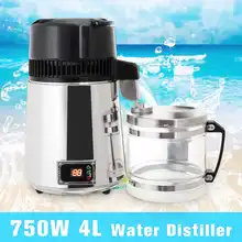 4L 750 Вт дистиллятор воды бытовой дистиллированной чистой воды машина дистилляции Очиститель фильтр из нержавеющей стали фильтр для воды AU Plug