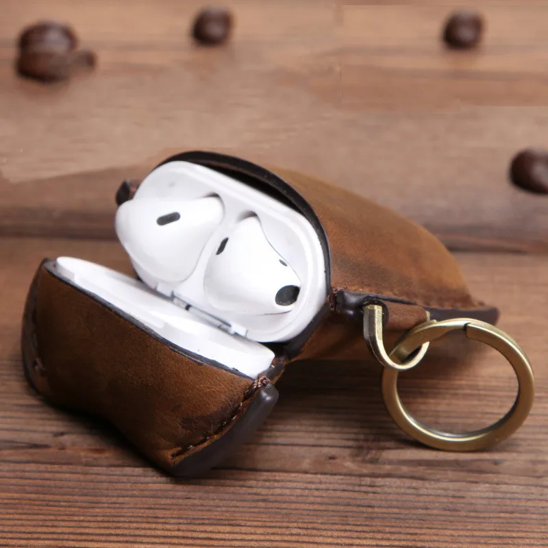 Чехол органайзер из натуральной кожи с usb кабелем чехол для наушников