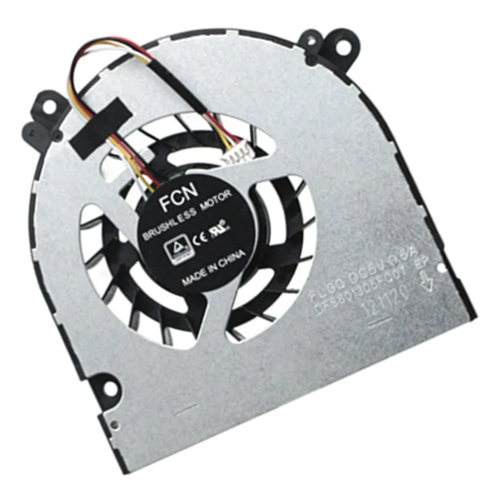 Ноутбук процессор gpu кулер радиатор для HASEE TX9 CT7DK ZX8 CT5DA N970 ZX7-G4G1 CN95501 FLGQ DC5V 0.5A DFS601305FQ0T