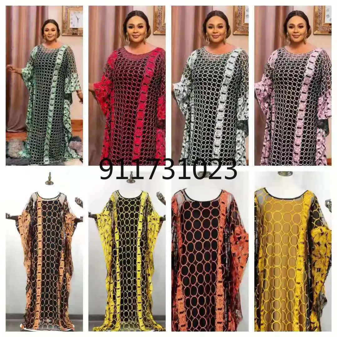 African Dresses for Women Summer Fashion Style Solid Color Plus Size Long Dress Clothes | Тематическая одежда и униформа