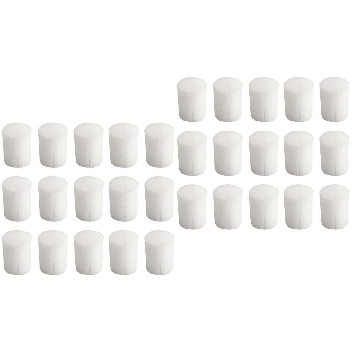 

200 PCS 19mm Planting Seedlings Sponges Moisturized Soilless Hydroponic Sponge Vegetables Cultivation Gardening Tools (White)