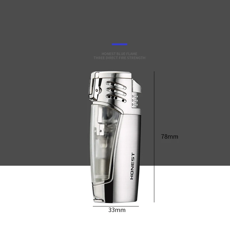 Оригинальный honest с питанием от прикуривателя Заправка Газом три струи пламени