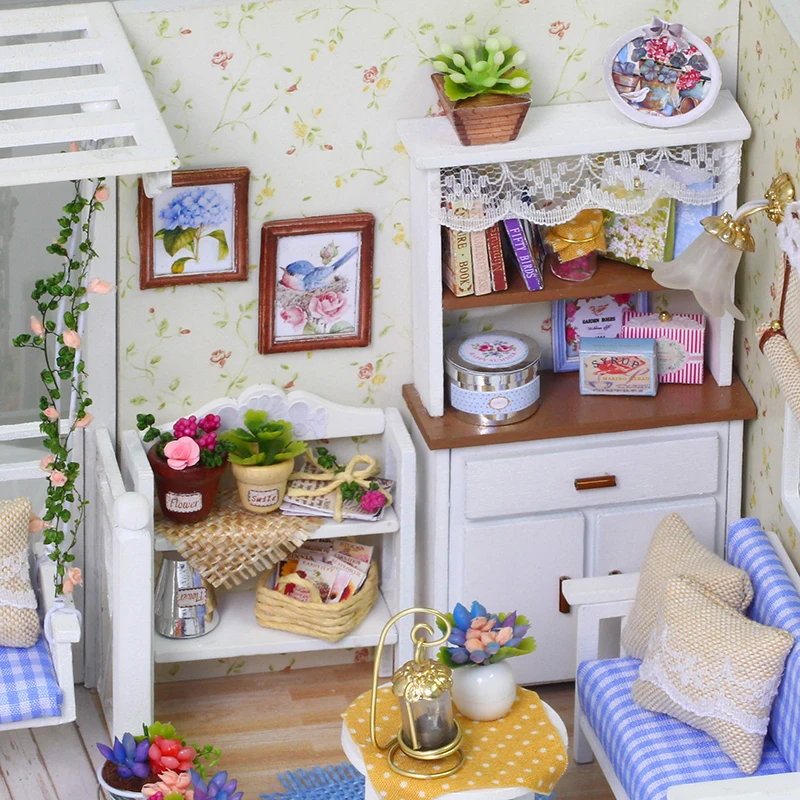 Кукольный дом мебель Diy Миниатюрный 3D Деревянный миниатюрный кукольный домик