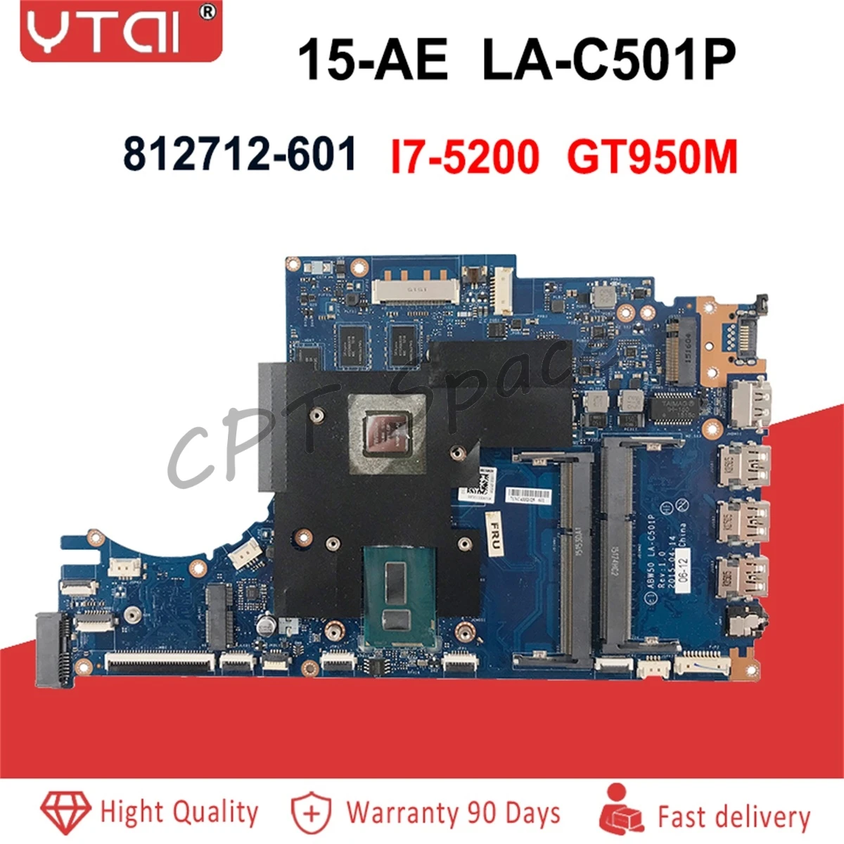 812712 601 15 AE материнская плата для ноутбука HP AE019TX ABW50 LA C501P 812710 501 001 с i7 5200|Материнские