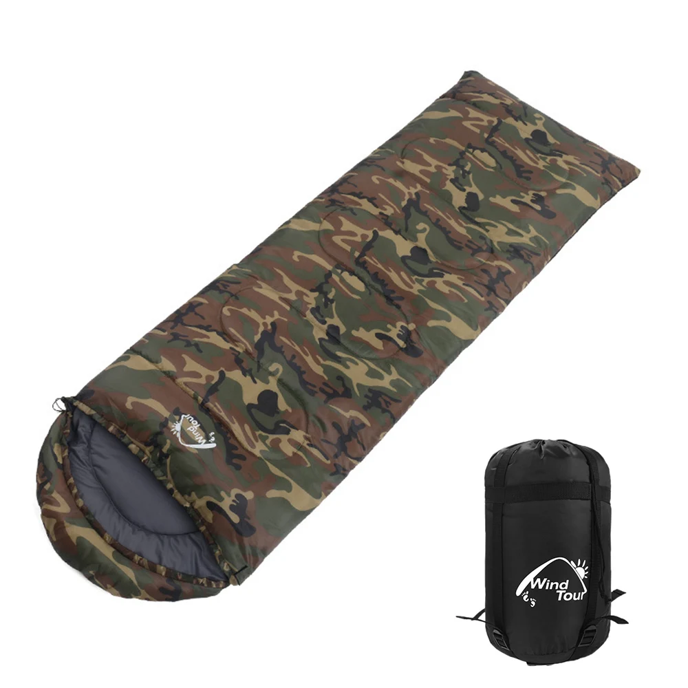 Спальный мешок Wind Tour зимний теплый водонепроницаемый спальный для кемпинга