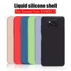 Мягкий матовый чехол-накладка для Xiaomi mi Poco X3 M2 C3, тонкий противоударный чехол из жидкого силикона для Xiomi Poco X3 NFC