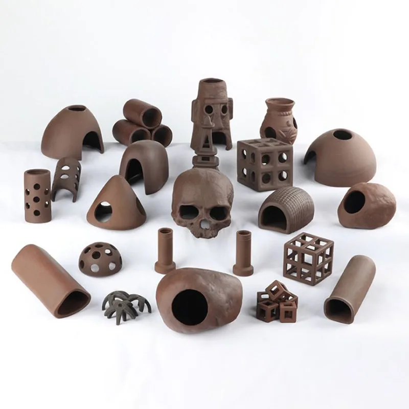 5 шт. керамические аквариумные рыбки креветок укрытие для дома аквариума