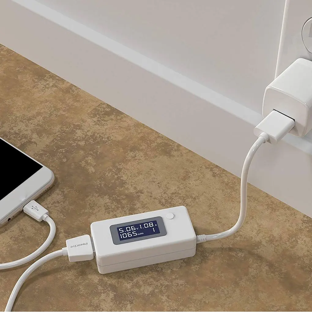 Измеритель напряжения с ЖК дисплеем и USB измеритель мощности измерительный er