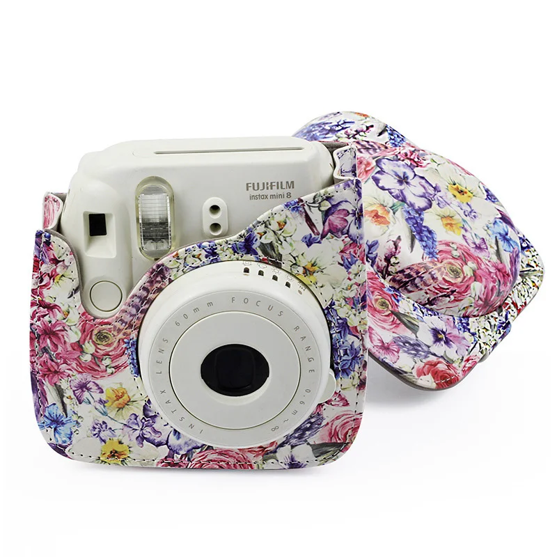 Популярный Камуфляжный стиль ретро мини-чехол для камеры Fujifilm Instax Mini 8/8+/9 чехол из искусственной кожи Instax Mini 9