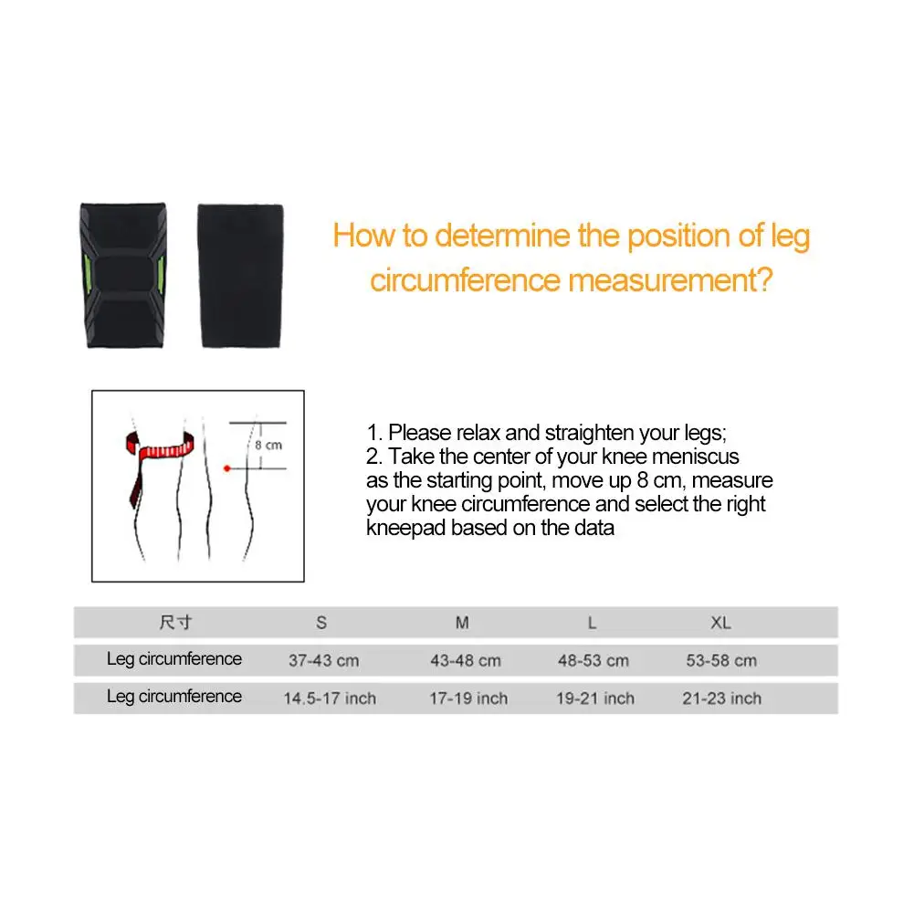 

1pc Elastic Knee Pads Nylon Sports Fitness Kneepad Protective Gear Patella Brace Support Running Basketball Volleyball Knee Pads