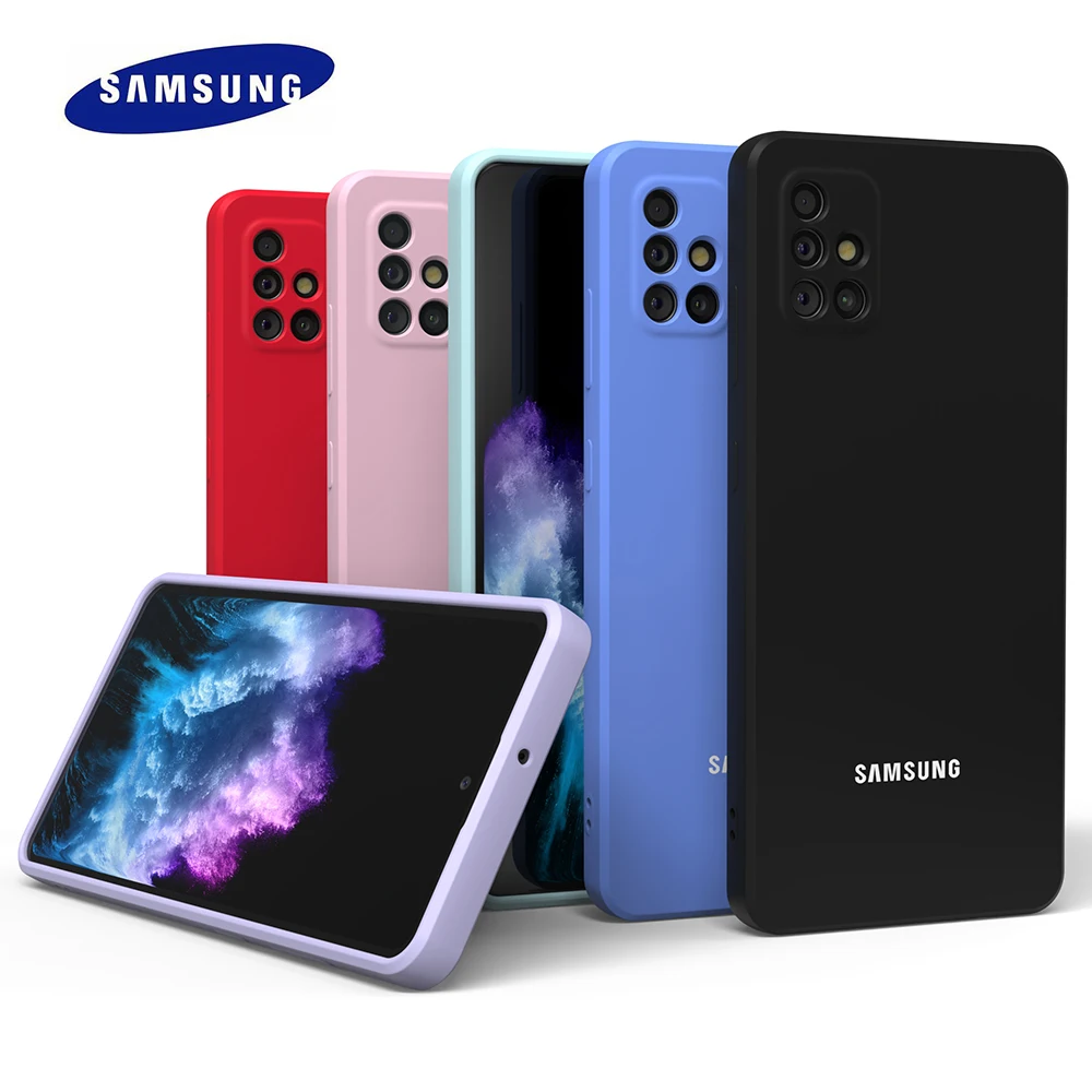 Чехол для Samsung Galaxy A51 A71 мягкий силиконовый защитный чехол шелковистый на ощупь A 51