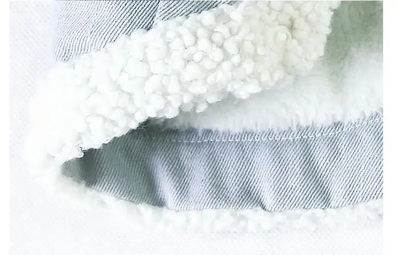 S-XXL зимнее теплое джинсовое пальто с хлопковой подкладкой для питомцев маленьких