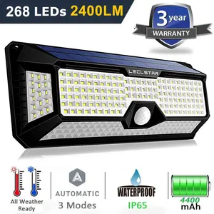 Водонепроницаемый садовый светильник на солнечной батарее, светодиодный уличный фонарь с датчиком движения, Аккумуляторный садовый светильник для дорожек, газона, уличное украшение