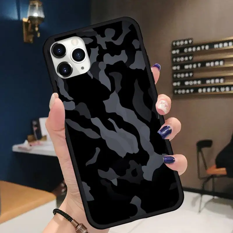 

Camouflage stripes military uniform Phone Case for iPhone 11 12 pro XS MAX 8 7 6 6S Plus X 5S SE 2020 XR Soft silicone
