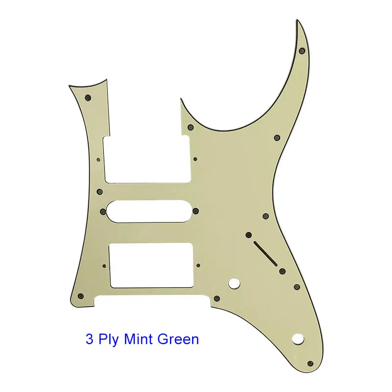 Запчасти для электрогитары Pleroo на заказ-для MIJ года Ibanez RG2550Z, гитарная накладка, звукосниматель, царапина - Цвет: 3Ply Mint Green
