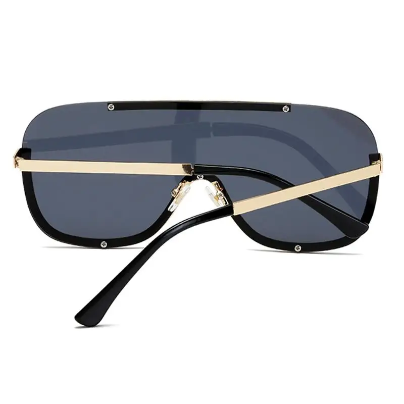 Longkeader модные негабаритные солнцезащитные очки для женщин одна деталь половина