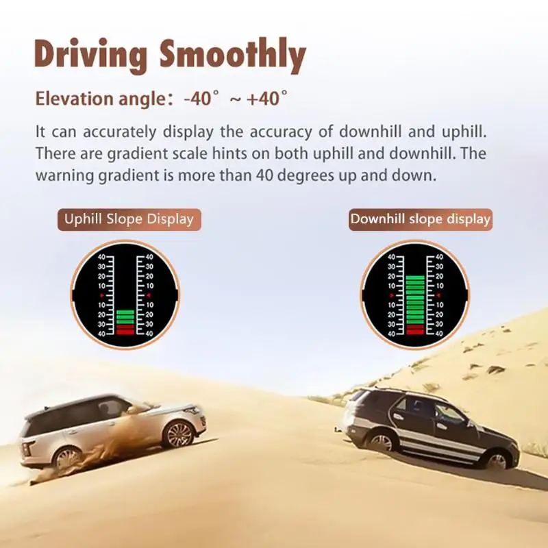 VODOOL gps GO-2 Многофункциональный al умный автомобильный измеритель наклона компас инклинометра Спидометр Функция измерения высоты