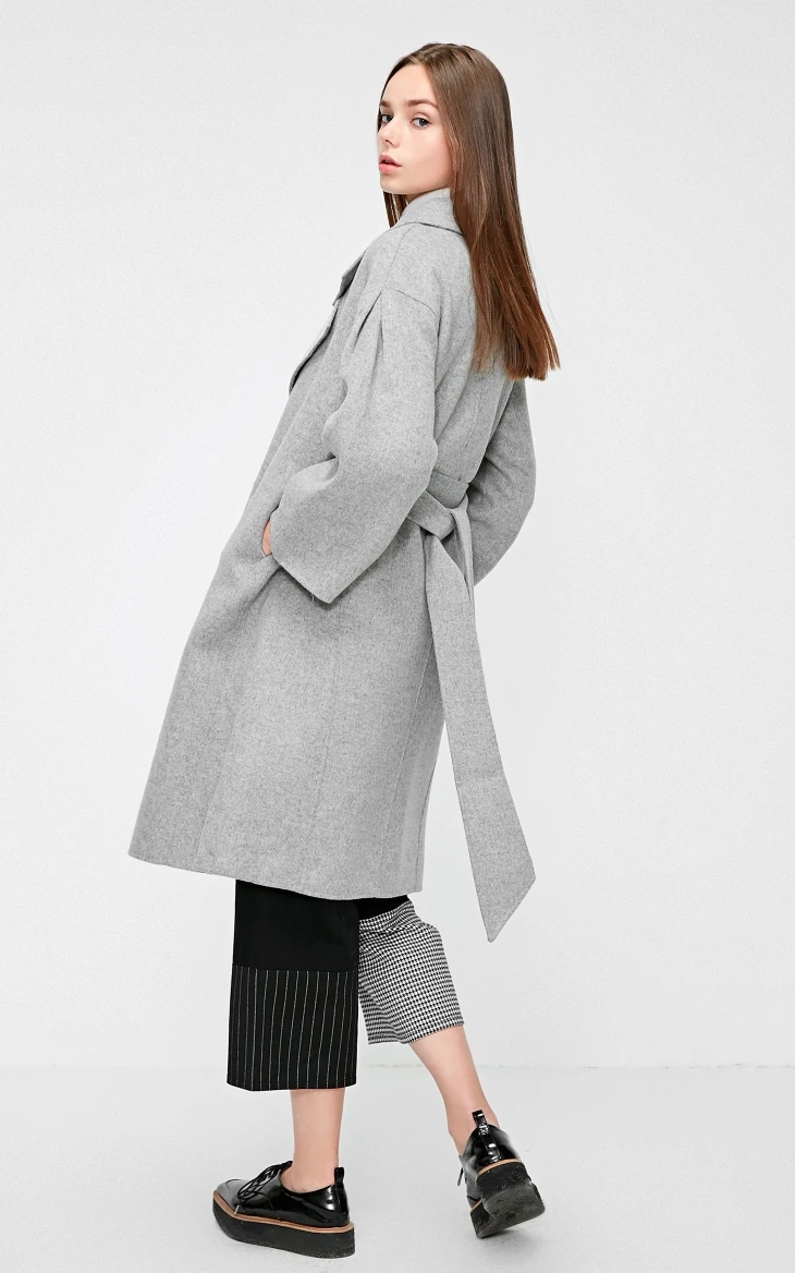 Vero Moda женская новая Ins лацкане невидимая пряжка с плеча шерстяное пальто | 318327563