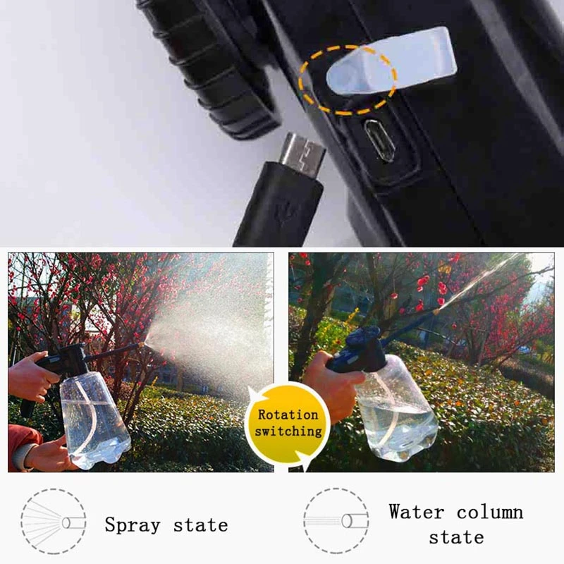 Прозрачный садовый Электрический распылитель емкость 2 л с длинным горлышком