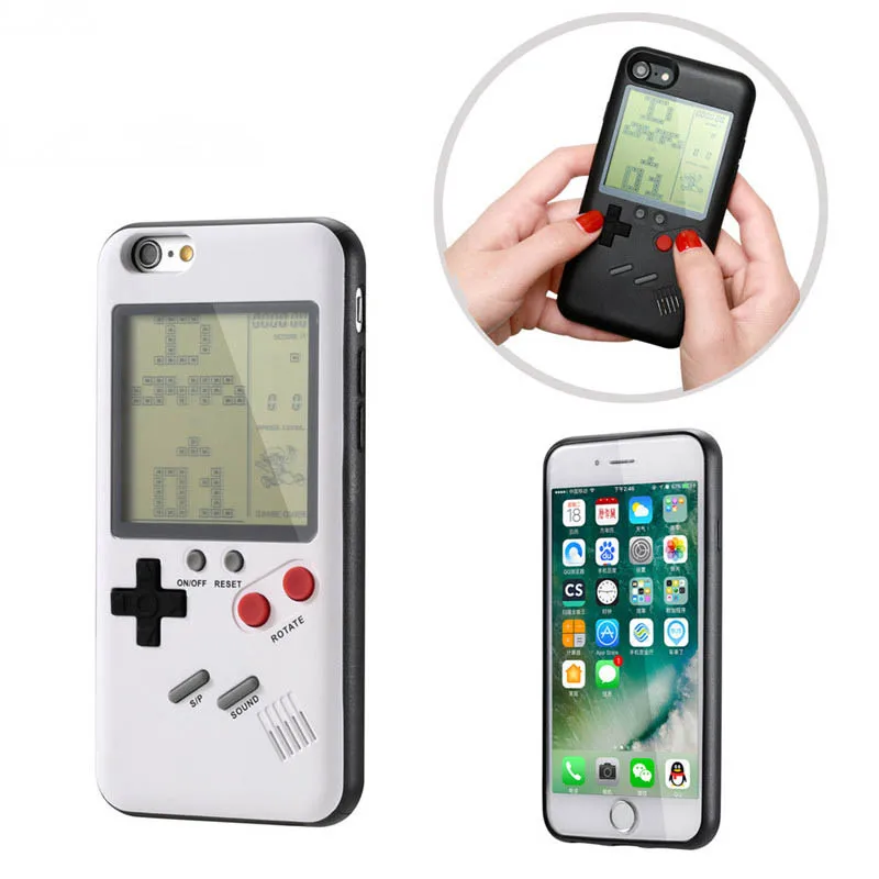 10 шт., чехлы для телефона Gameboy Tetris для Iphone 7, 8 plus, мягкий чехол из ТПУ, чехол для игровой консоли Blokus, чехол для Iphone X 6, 6S plus