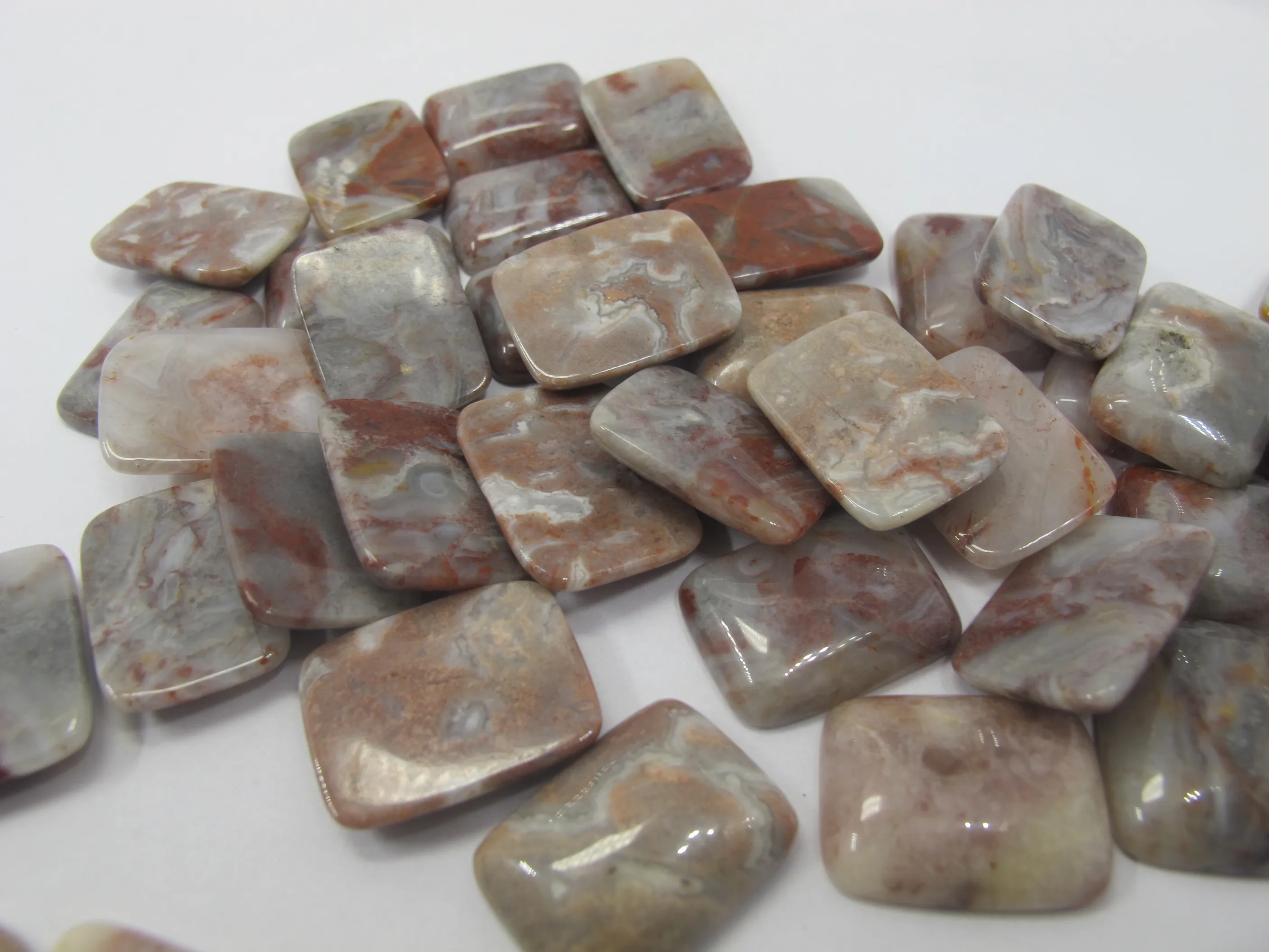 

Бусина из натурального красного халцедона 15x20 мм, прямоугольная, 10 шт./лот