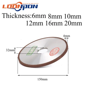 150 мм Алмазный шлифовальный круг шлифовальный диск 150 грит для мельницы заточка Вольфрамовая сталь карбидный роторный абразивный инструмент