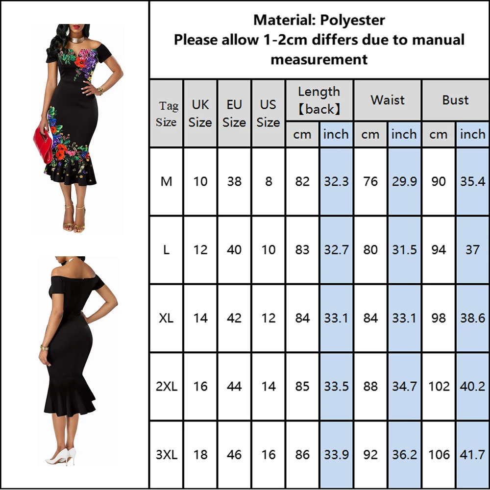 

Floral Print Mermaid Dress Women Evening Party Wear Elegant Female Trumpet Dress Sexy Ladies Dress Off The Shoulder Vestidos D30