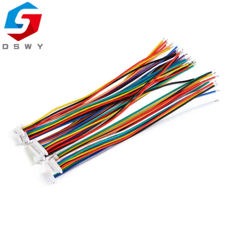 10PCS SH 1.0MM/ZH 1.5MM/JST 1.25MM/PH 2.0MM/XH 2.54MM female plug connector with wire 2/3/4/5/6/7/8/9/10/12P Pin |