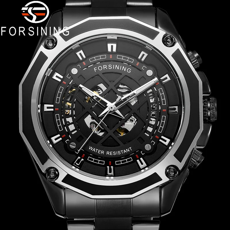 FORSINING автоматические механические мужские наручные часы военные спортивные Топ