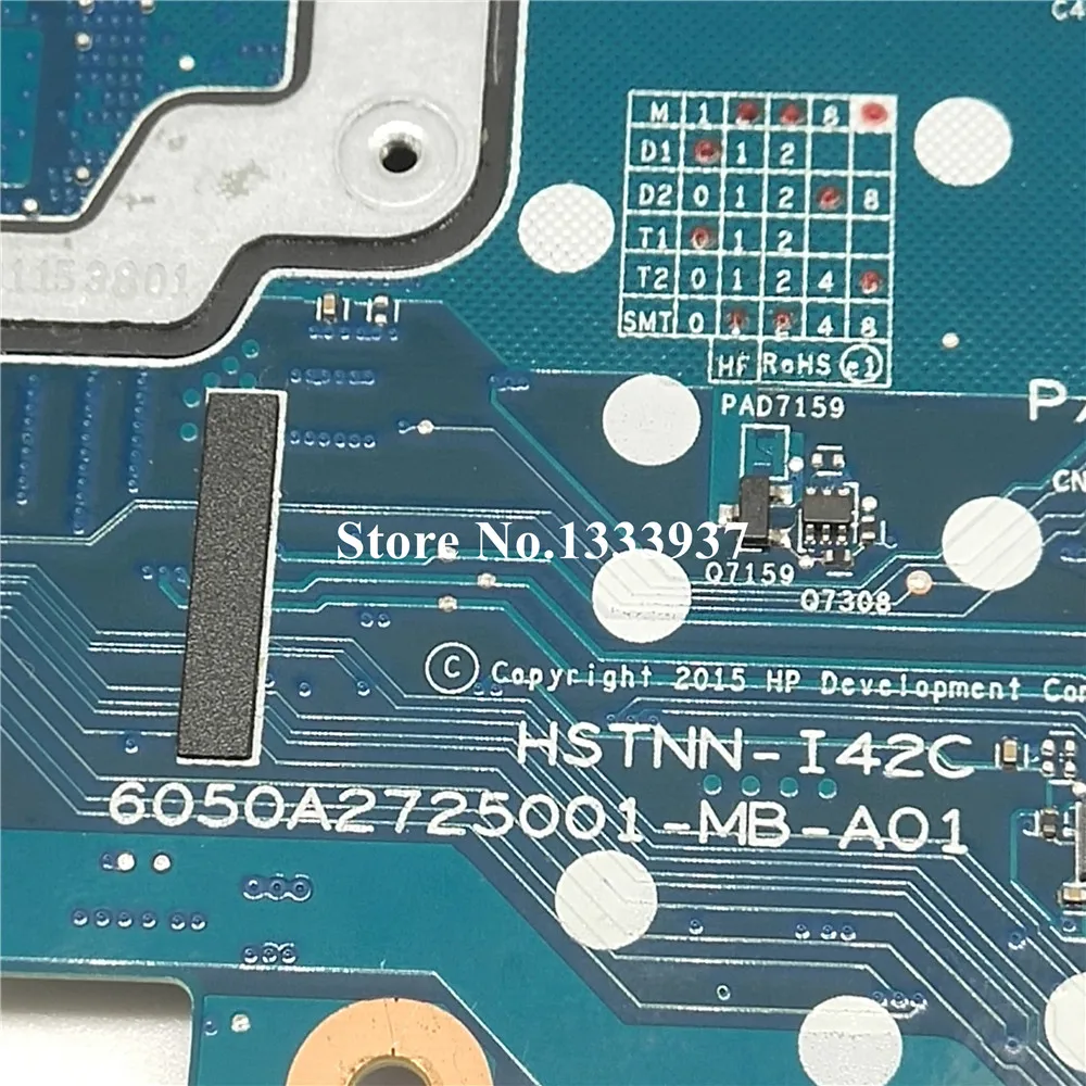 Для HP EliteBook 820 G3 820-G3 серии Материнская плата ноутбука 6050A2725001-MB-A01 i7-6500U SR2EZ 831764-001