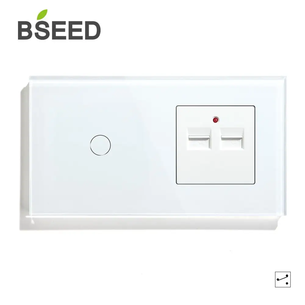 Сенсорный выключатель Bseed европейского стандарта 1 клавиша канал 2 канала